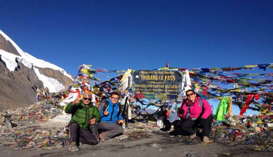 At the Thorong La Pass Top