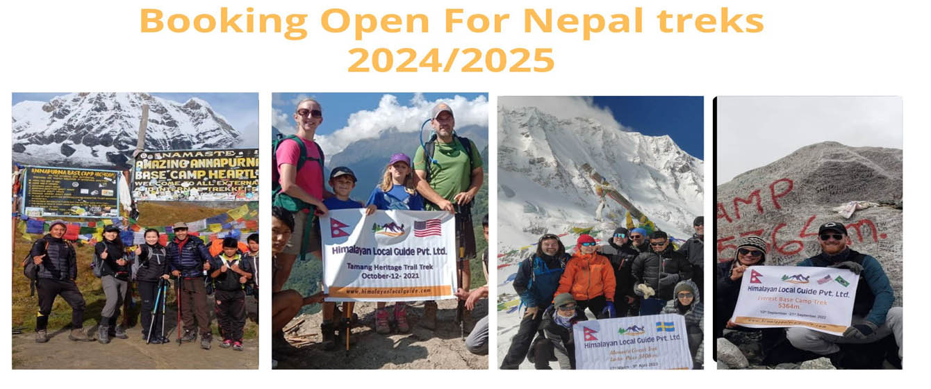 Booking Open for Nepal treks 2024/ 2025 Himalayan Local Guide